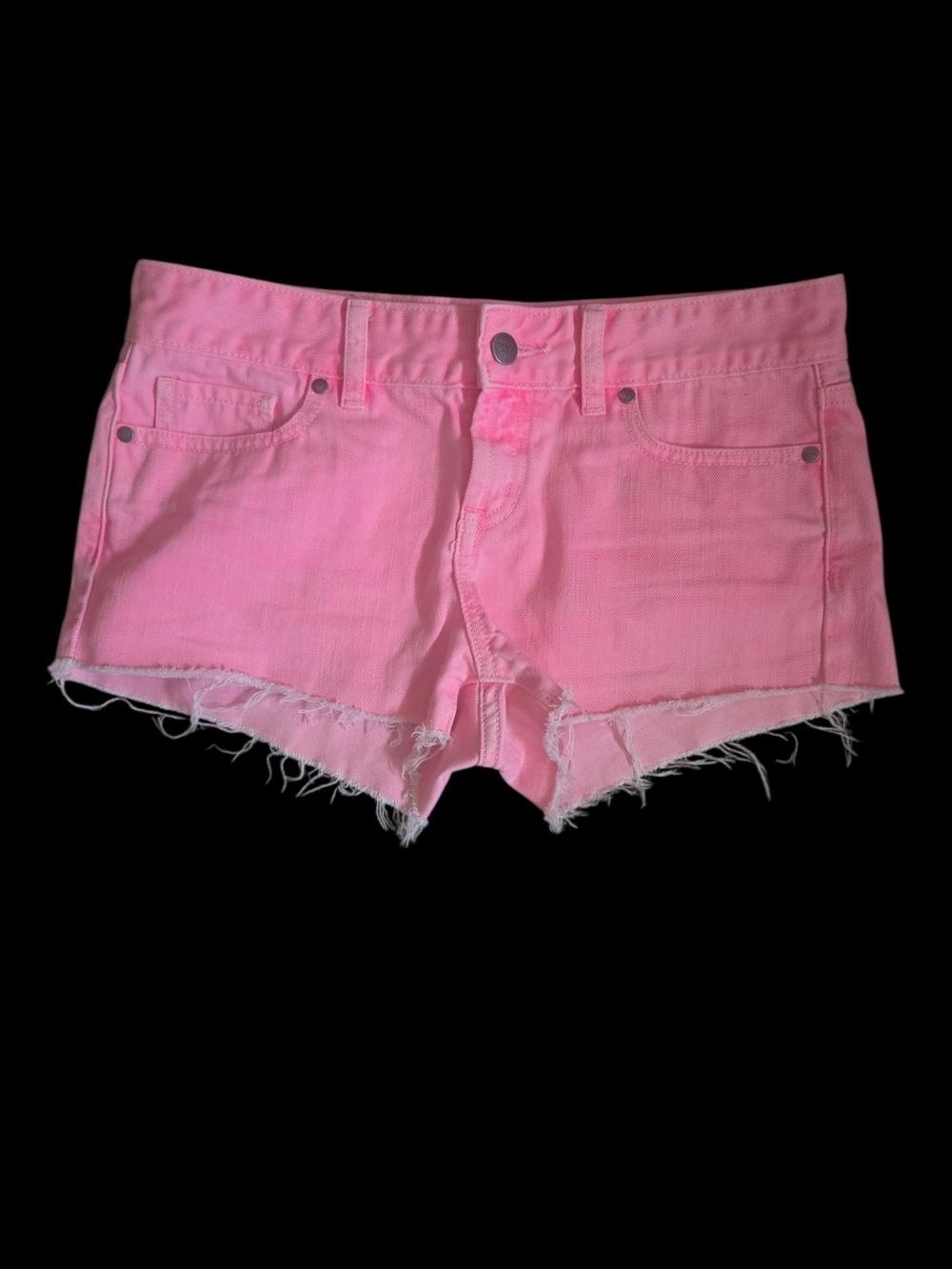 PINK Victoria's Secret - Bright Pink Cutoff Denim Shorts